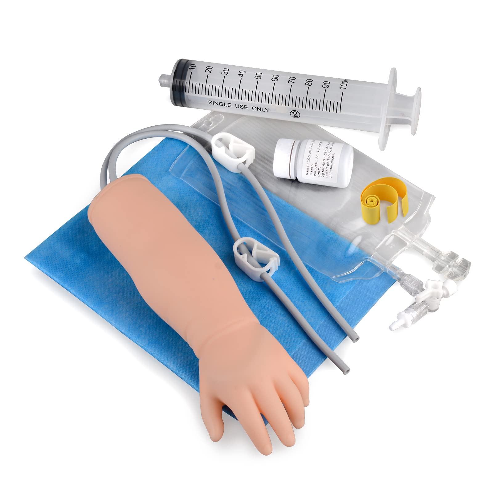 Ultrassist Pediatric IV Simulation Arm Kit, Pediatric IV and Phlebotomy Practice Kit for IV Training, Venipuncture Skills, Injection Practice, Clinical Nursing Training