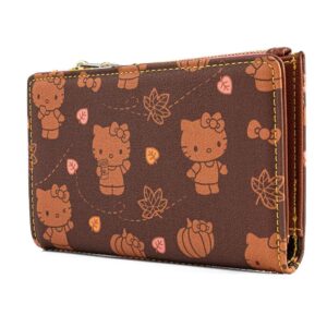 Loungefly Hello Kitty Pumpkin Spice All Over Print Flap Wallet