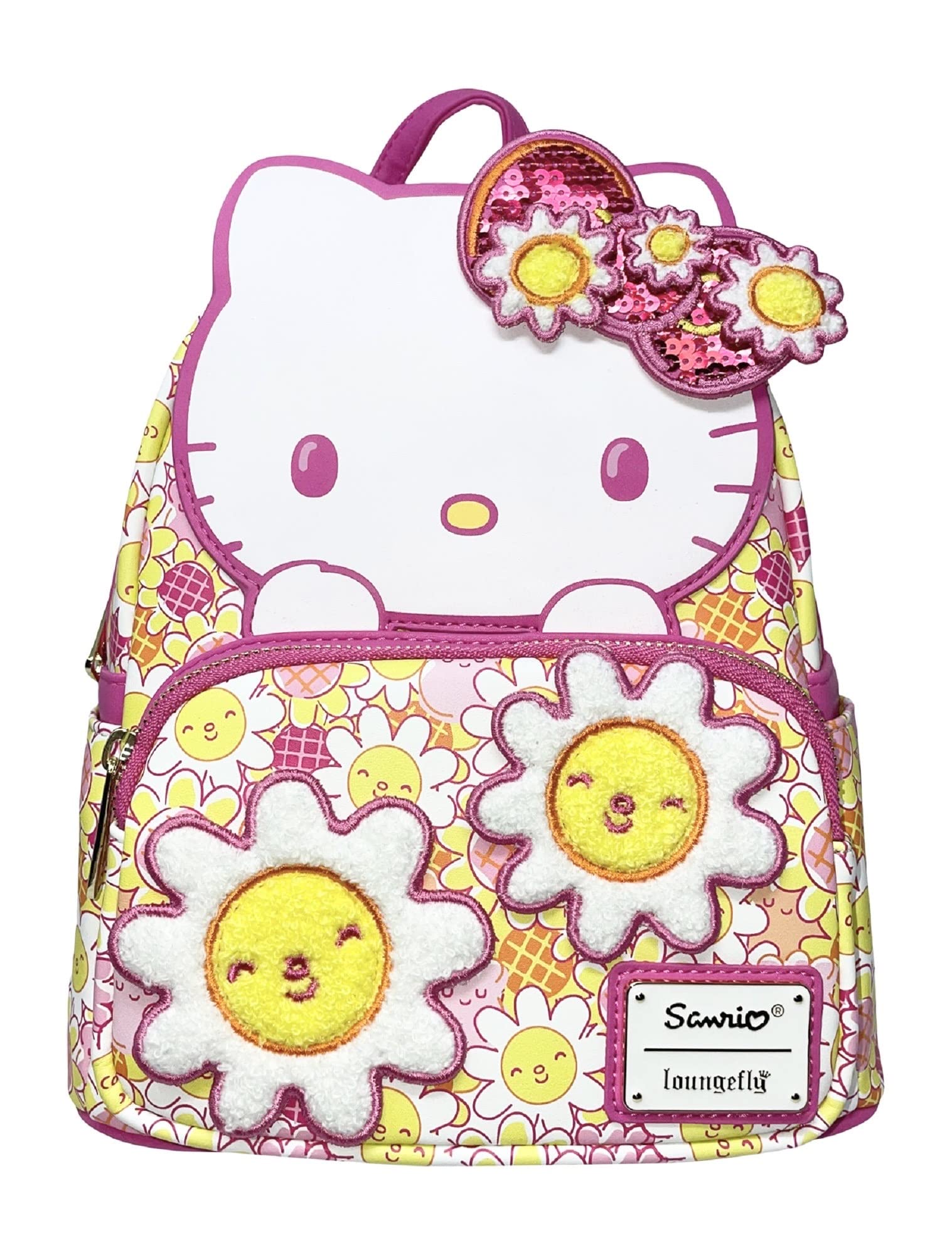 Loungefly Sanrio Hello Kitty Floral Cosplay Womens Double Strap Shoulder Bag Purse