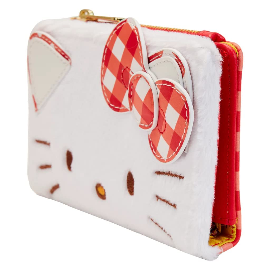 Loungefly Hello Kitty Purse Gingham Official Red Zip Around Einheitsgröße