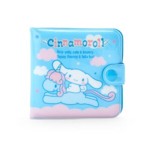 Sanrio Original Cinnnamoroll Vinyl Kids Wallet Snap Button Closure Card Pocket With Kanji LOVE Sticker Original Package