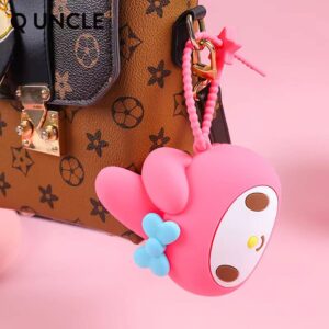 Cute Coin Purse Keychain, Small Coin Purse for Women, Bunny Coin Purse, Bunny Silicone Pouch, Kawaii Coin Purse Pouch, Coin Pouch for Backpack Decoration