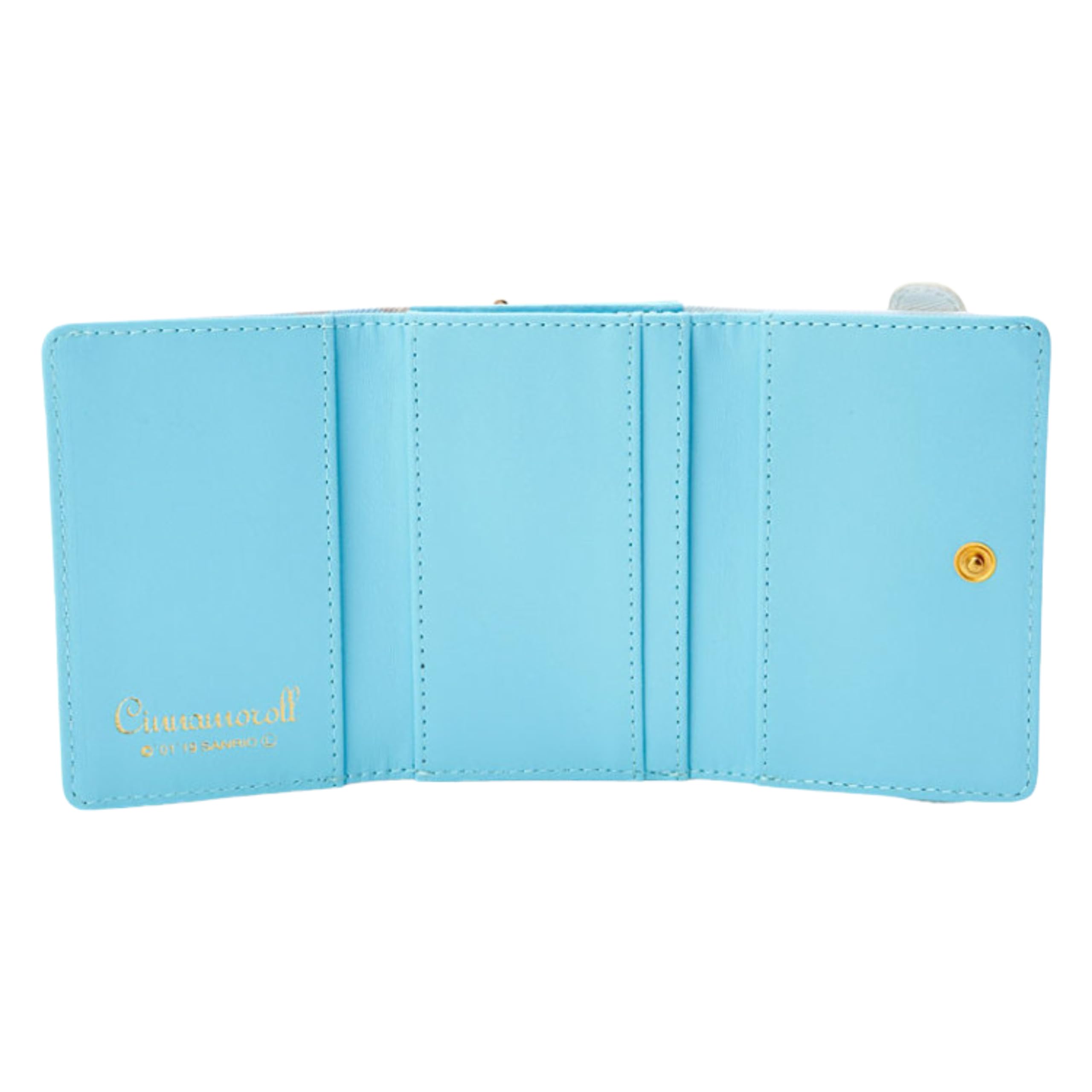 BelugaDesign Cinnamoroll Wallet, Blue, Faux Leather, Lightweight, Waterproof, Expandable, Includes Coin Pouch and Card Holders, Multi-Color, Targeted for Female