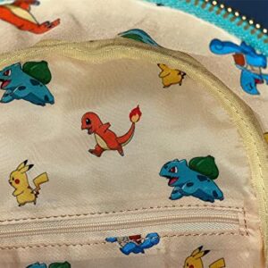 Loungefly Pokemon Original Starters Beach Scene Womens Double Strap Shoulder Bag Purse