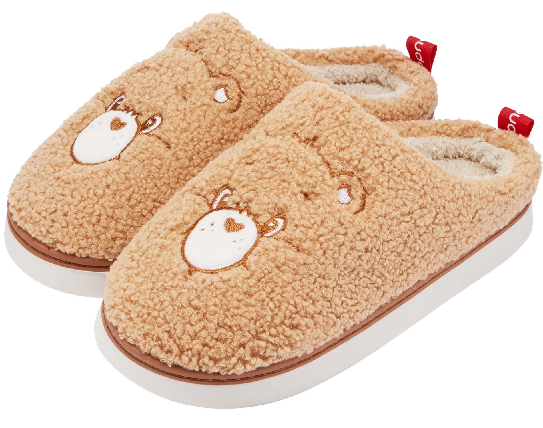 YUNGPRIME Care Bears House Slippers Cozy Slip on Fluffy Scuff Shoes for women and men