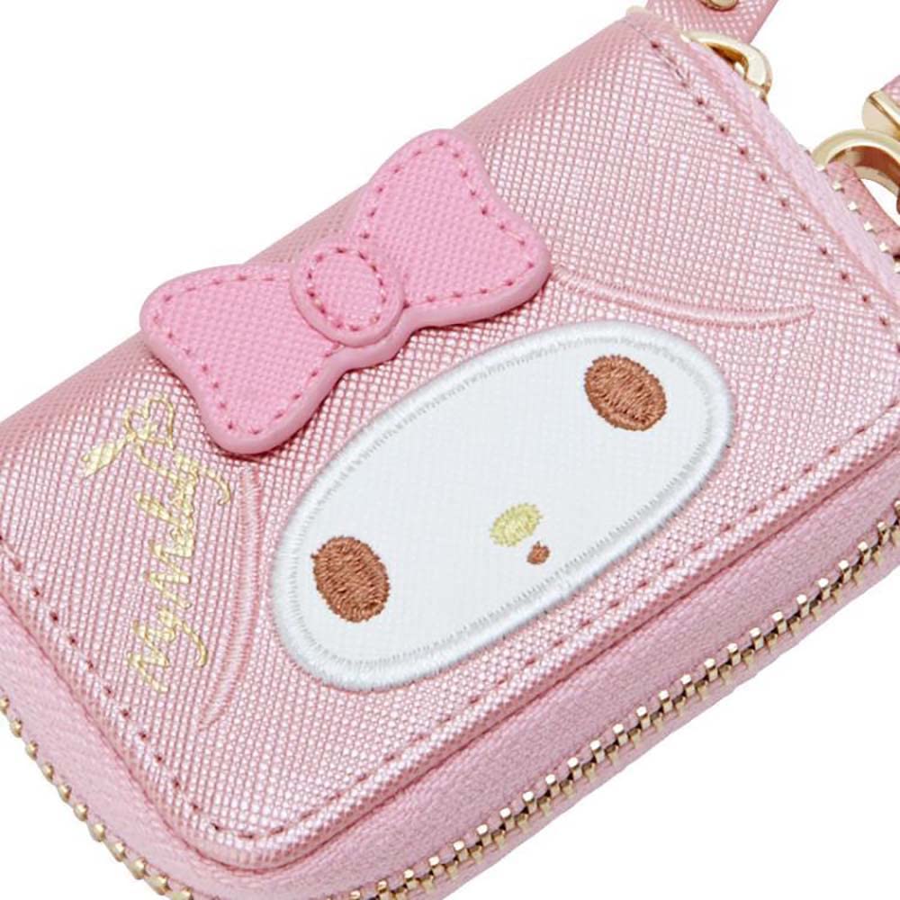 Cute Cartoon Kuromi My Melody Small Wallet Short Ladies Wallet Leather Wallet Ladies Money Bag (Pink)