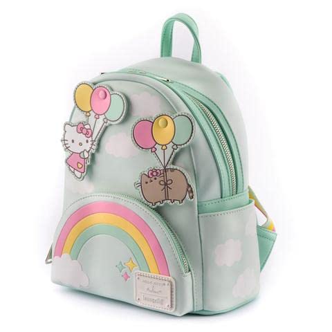 Loungefly Pusheen X Hello Kitty Balloons/Rainbow Mini Backpack Mint