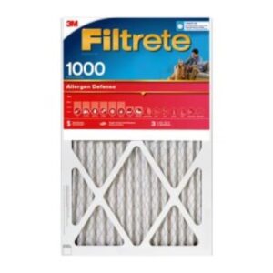 Filtrete 20x25x1 AC Furnace Air Filter, MERV 11, MPR 1000, Micro Allergen Defense, 3-Month Pleated 1-Inch Electrostatic Air Cleaning Filter, 4 Pack (Actual Size 19.69 x 24.69 x 0.81 in)