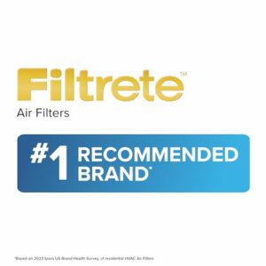 Filtrete 20x25x1 AC Furnace Air Filter, MERV 12, MPR 1500, CERTIFIED asthma & allergy friendly, 3 Month Pleated 1-Inch Electrostatic Air Cleaning Filter, 6-Pack (Actual Size 19.69x24.69x0.78 in)