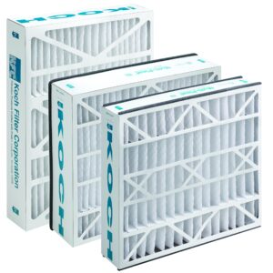 koch multi-pleat filters merv 8 - size 16x25x4-6 pack