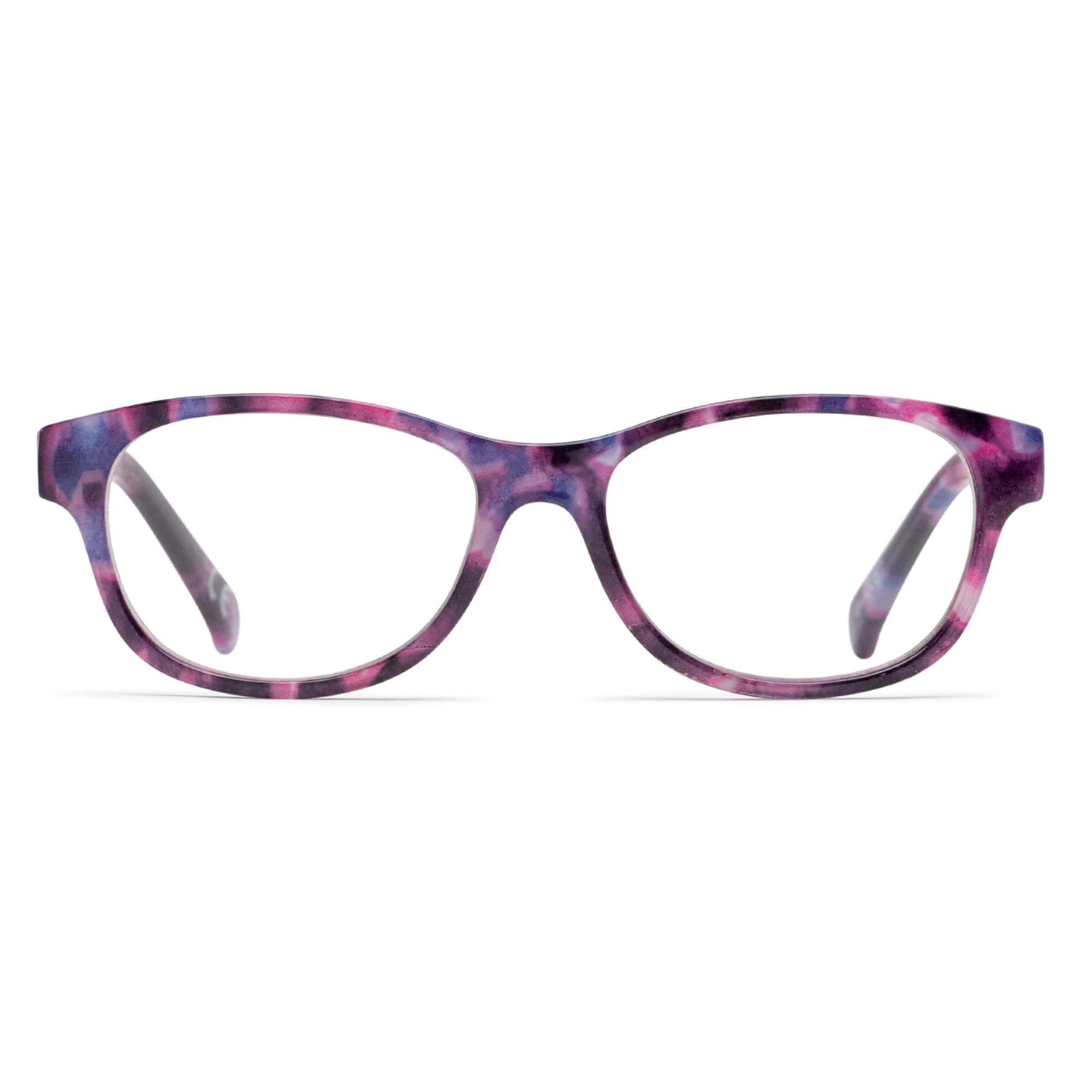 Sofia Vergara x Foster Grant Women's Linda Multi Focus Blue Light Reading Glasses Square, Purple Demi, 52 mm + 1.5