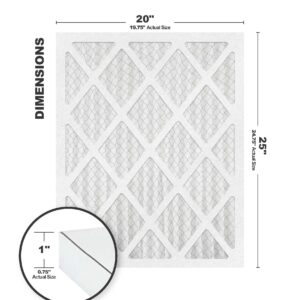 Accumulair Diamond 20x25x1 MERV 13 Air/Furnace Filters (6 pack)