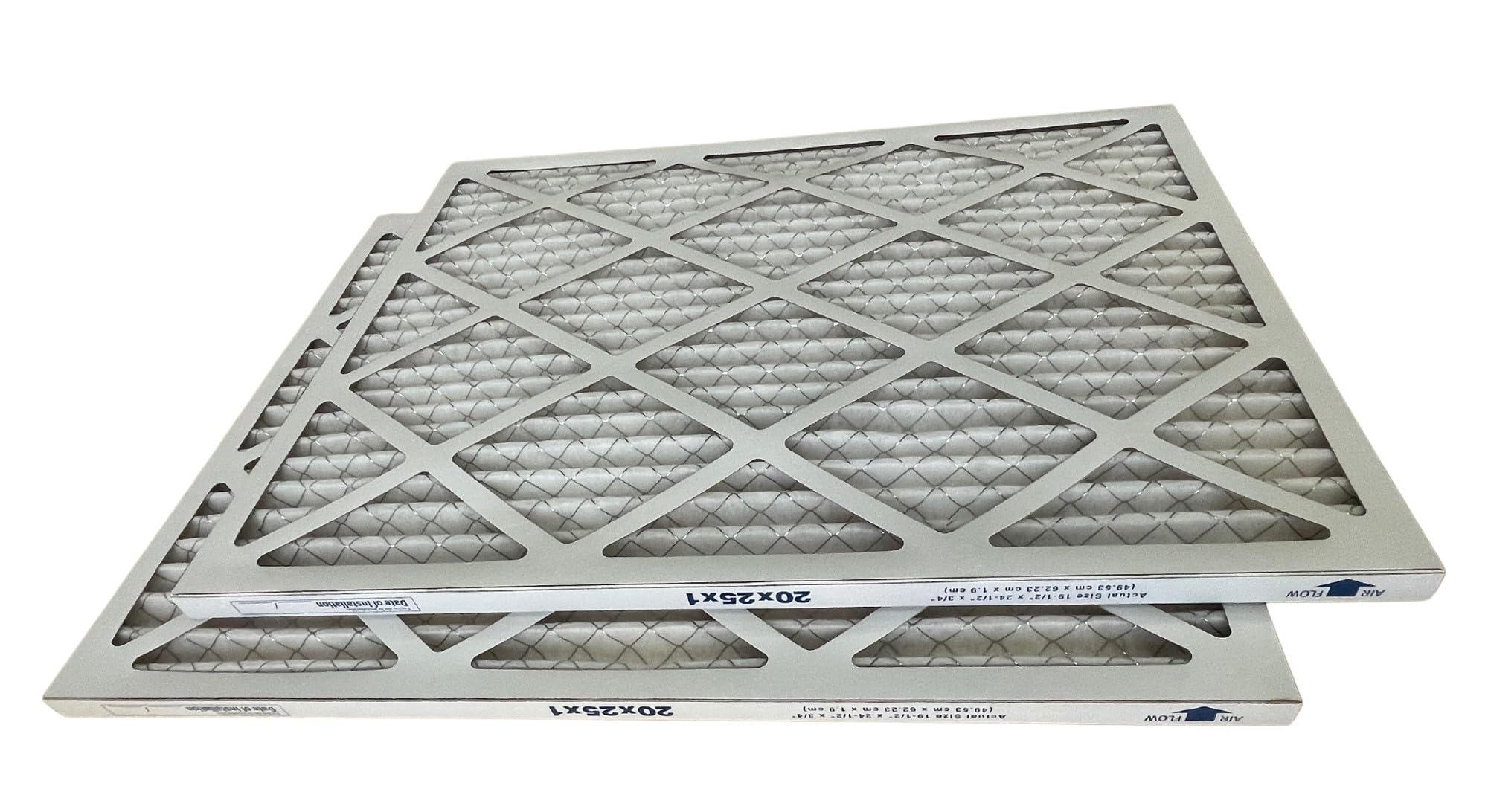 20X25x1- Pleated HVAC Furnace Air Filter- Merv 9- Pack of 2