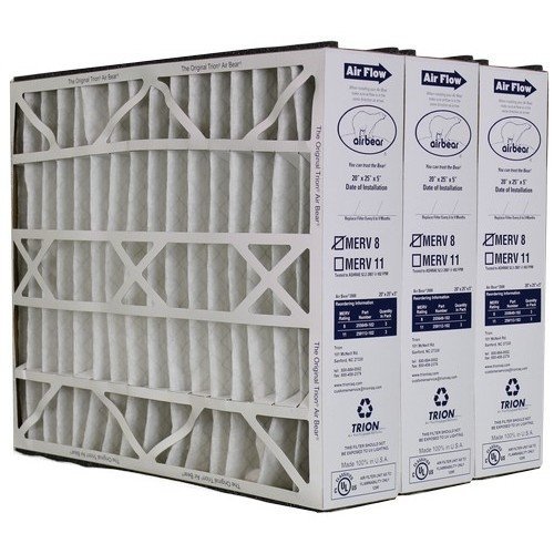 Trion Air Bear 255649-102 Replacement Filter - 20x25x5, Three Per Box 2 Pack