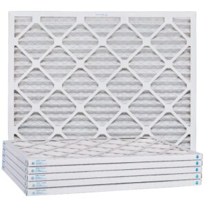 Eco-Aire 20x21 5/8x1 MERV 13, Pleated Air Filter, 20 x 21 5/8 x 1, Box of 6, Made in The USA