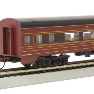 Bachmann Trains - 85' Smooth-Side Coach Car with Lighted Interior - PRR #4244 - Fleet of Modernism - HO Scale (14211),Silver