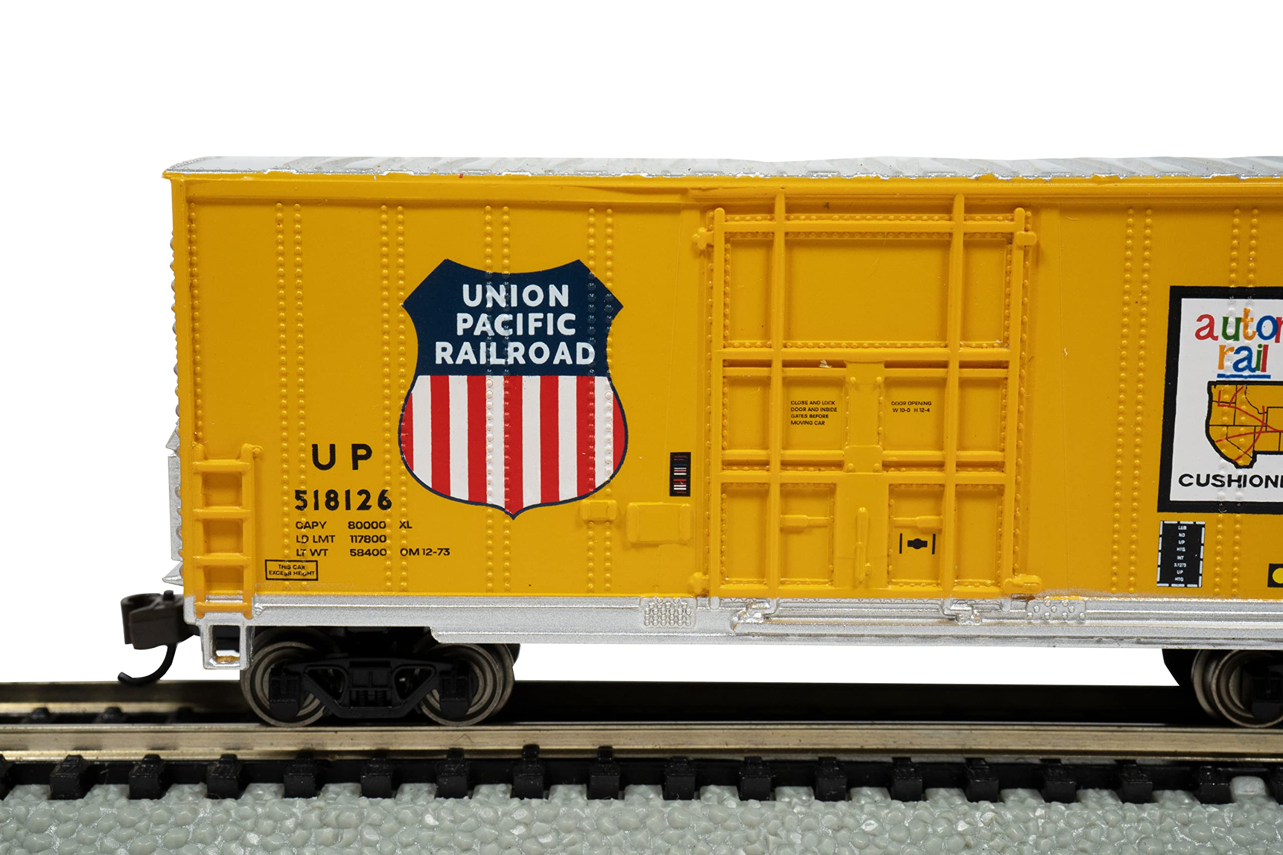 Bachmann Trains - HI-Cube Box CAR - Union Pacific® #518126 - N Scale Silver