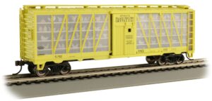 bachmann trains - poultry transport car - stentz palace poultry car #5141 (yellow) - ho scale