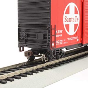 Bachmann Trains - High-Cube Box Car with Sliding Door - ATSF (Santa Fe) - HO Scale,Silver