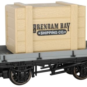 Bachmann Trains - Thomas & Friends™ 1 Plank Wagon with BRENDAM Bay Shipping CO. Crate - HO Scale