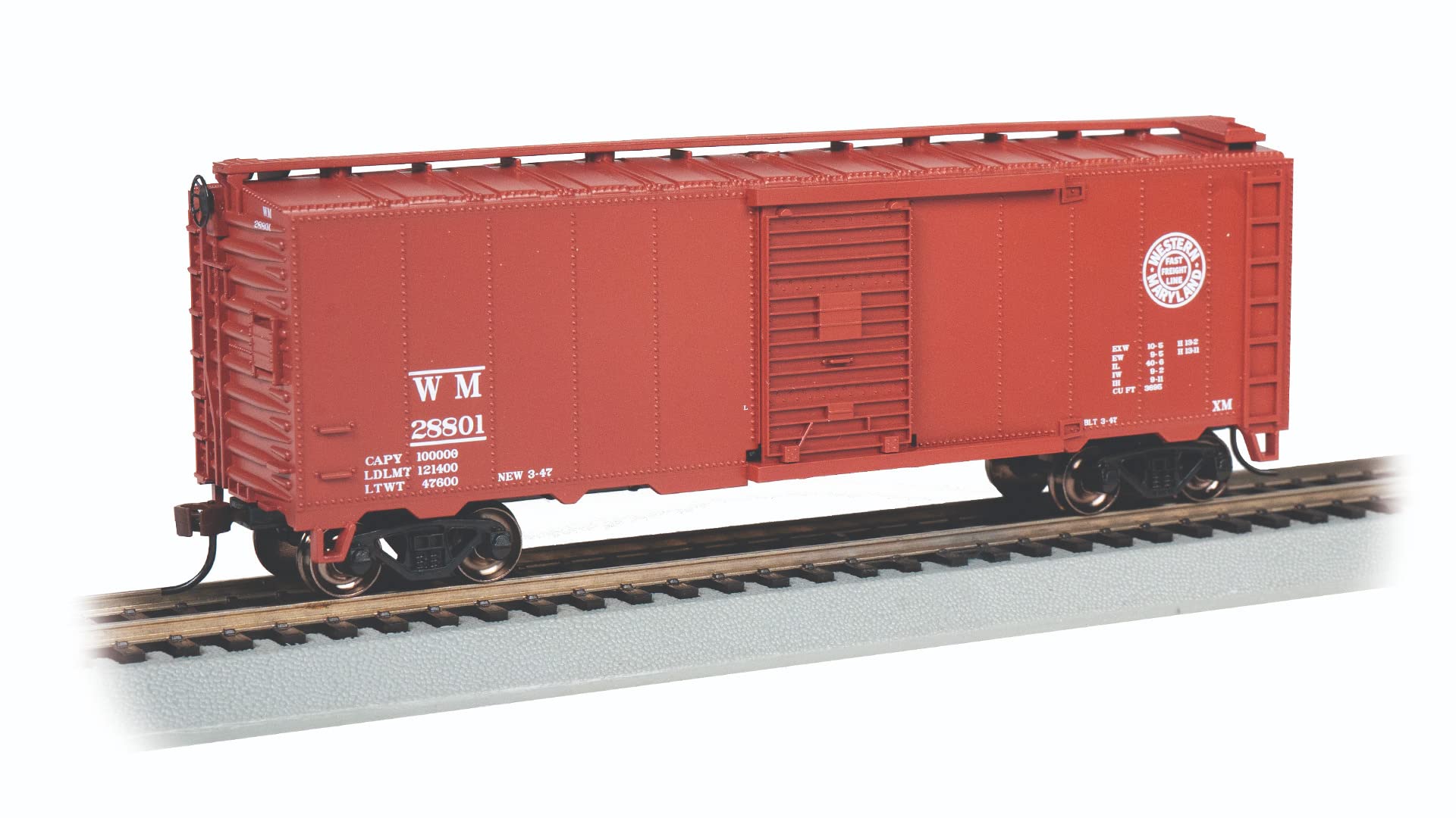 Bachmann Trains - 40' STEAM ERA Box CAR - Western Maryland® #28801 - HO Scale
