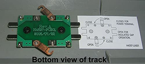 Bachmann Trains - Snap-Fit E-Z TRACK 9" POWER TERMINAL w/INSULATED GAP (2/card) - NICKEL SILVER Rail With Gray Roadbed - HO Scale