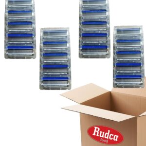 Rudca Food Bundle Men's Refill Razor Blade Cartridge, 20 Cartridges, fit any Schick or Wilkinson Hydro 3, Hydro 5 & Hydro Silk Razor and 3 Rudca Food Peppermints Candies