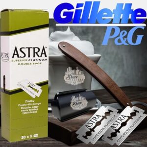 Astra Platinum Double Edge Safety Razor Blades, 50 Blades (10 x 5)