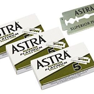 500 Astra Superior Premium Platinum Double Edge Safety Razor Blades 5 Pack 20 Count