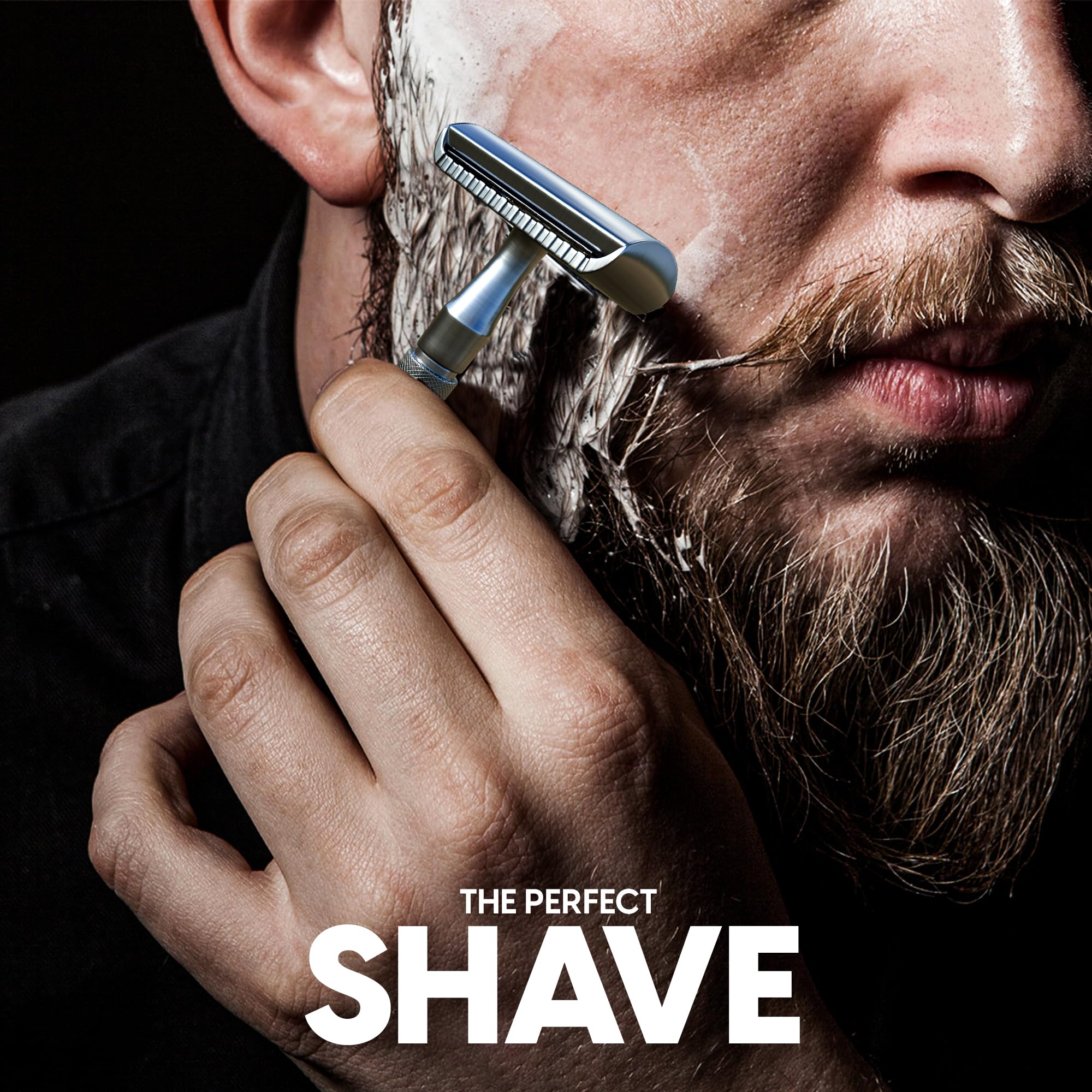 VETERAN OWNED COMPANY. Safety Razor, single blade, Chrome Double Edge Safety Razor, with 10 Platinum Coated Double Edge Safety Razor Blades. This shaver will last a lifetime.
