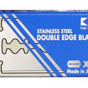 50 Stainless Steel Double Edge Safety Razor Blades from Kai Cutlery