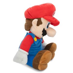 Super Mario Bros. The Real Thing 22-Inch Plush Pillow, Mario Plushie Toy | Decorative Pillows for Bed, Kids Room Essentials, Home Decor Accessories | Video Game Gifts And Collectibles