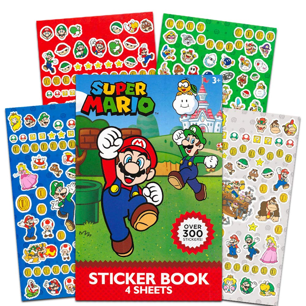 Yoshi Pillow Set for Kids - 4 Pc Mario Room Decor Bundle with 2 6" Yoshi Plush Pillows Plus Mario Stickers and More | Yoshi Room Decorations