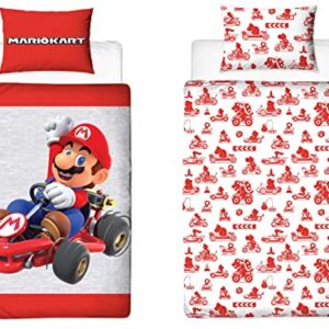 Nintendo Mario Closeup Single Duvet Cover Set