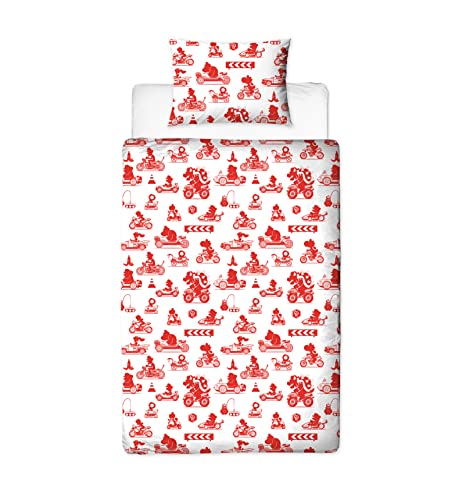 Nintendo Mario Closeup Single Duvet Cover Set