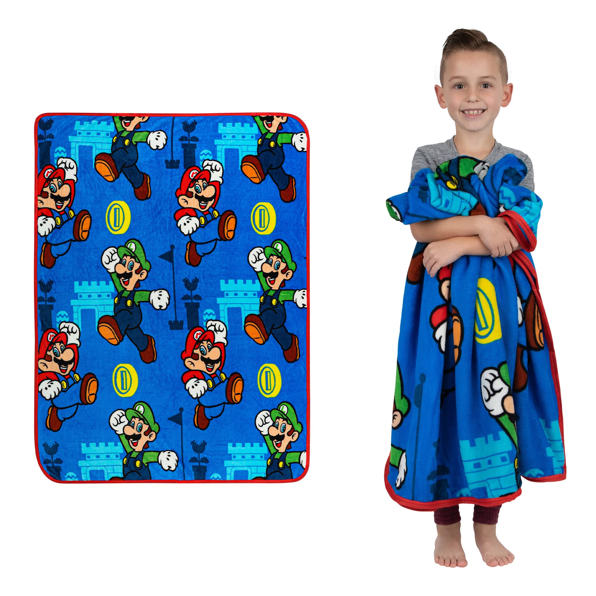 Franco Kids Bedding Super Mario Bedding Set and Blanket