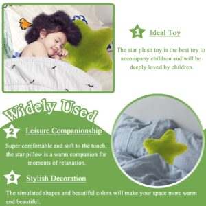 zhidiloveyou Star Pillow Plush Green, Stuffed Star Shaped Pillow Cute Toy for Kids, 15.7 inch