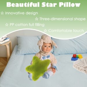 zhidiloveyou Star Pillow Plush Green, Stuffed Star Shaped Pillow Cute Toy for Kids, 15.7 inch