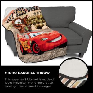 Disney Pixar Cars, “Hit The Road” 46 60-inch Micro Raschel Throw – by The Northwest Company