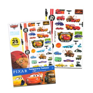 Disney Pixar Cars Blanket Set - Bundle with 45x60 Lightning McQueen Blanket, Disney Cars Reusable Tote, Stickers, More | Bed Sheets, Room Decor for Boys