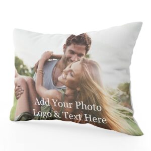 Custom Love, Couple Photo Pillowcase w Any Picture | 30x20 - Optional Pillow Insert | Personalized Pillow Cover with Your Loved Ones | Custom Gifts w Any Picture, Couple Gifts