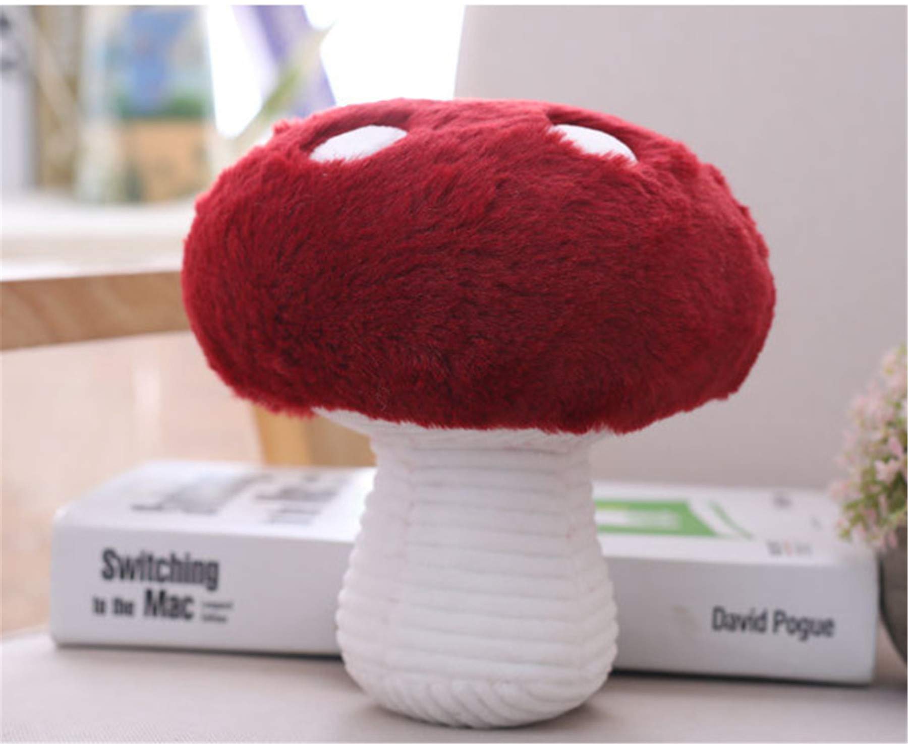 Fun Sunma Lovely Mushroom Cotton Pillow Stuffed Plush Mushroom Pillow (8 inches)