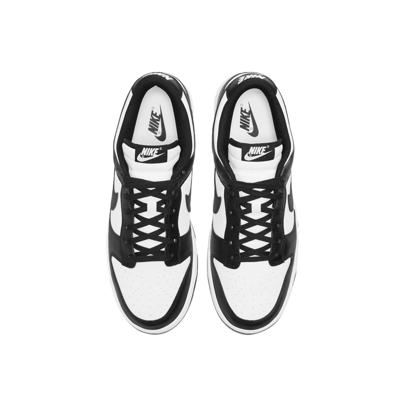 Nike Dunk Low Retro Women's Basketball Shoes, White Black White, 10.5 US