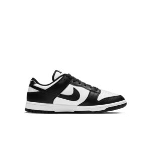 Nike Dunk Low Retro Women's Basketball Shoes, White Black White, 10.5 US