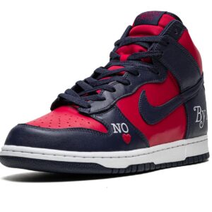 Nike Mens SB Dunk High DN3741 600 Supreme - by Any Means - Navy/Red - Size 10