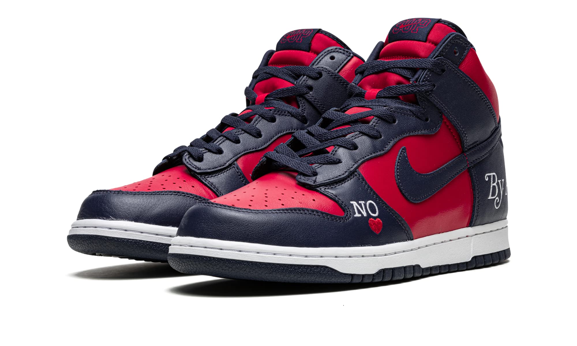Nike Mens SB Dunk High DN3741 600 Supreme - by Any Means - Navy/Red - Size 10