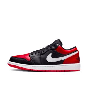 Nike Air Jordan 1 Low Men's Shoes Alternate Bred Toe 553558 066 - Size 12 White/Black