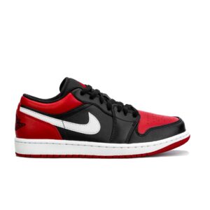 Nike Air Jordan 1 Low Men's Shoes Alternate Bred Toe 553558 066 - Size 12 White/Black