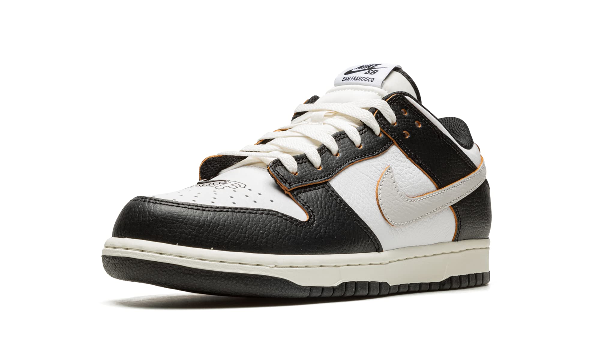 Nike Mens SB Dunk Low FD8775 001 HUF - San Francisco - Size 10 White/Black-Orange