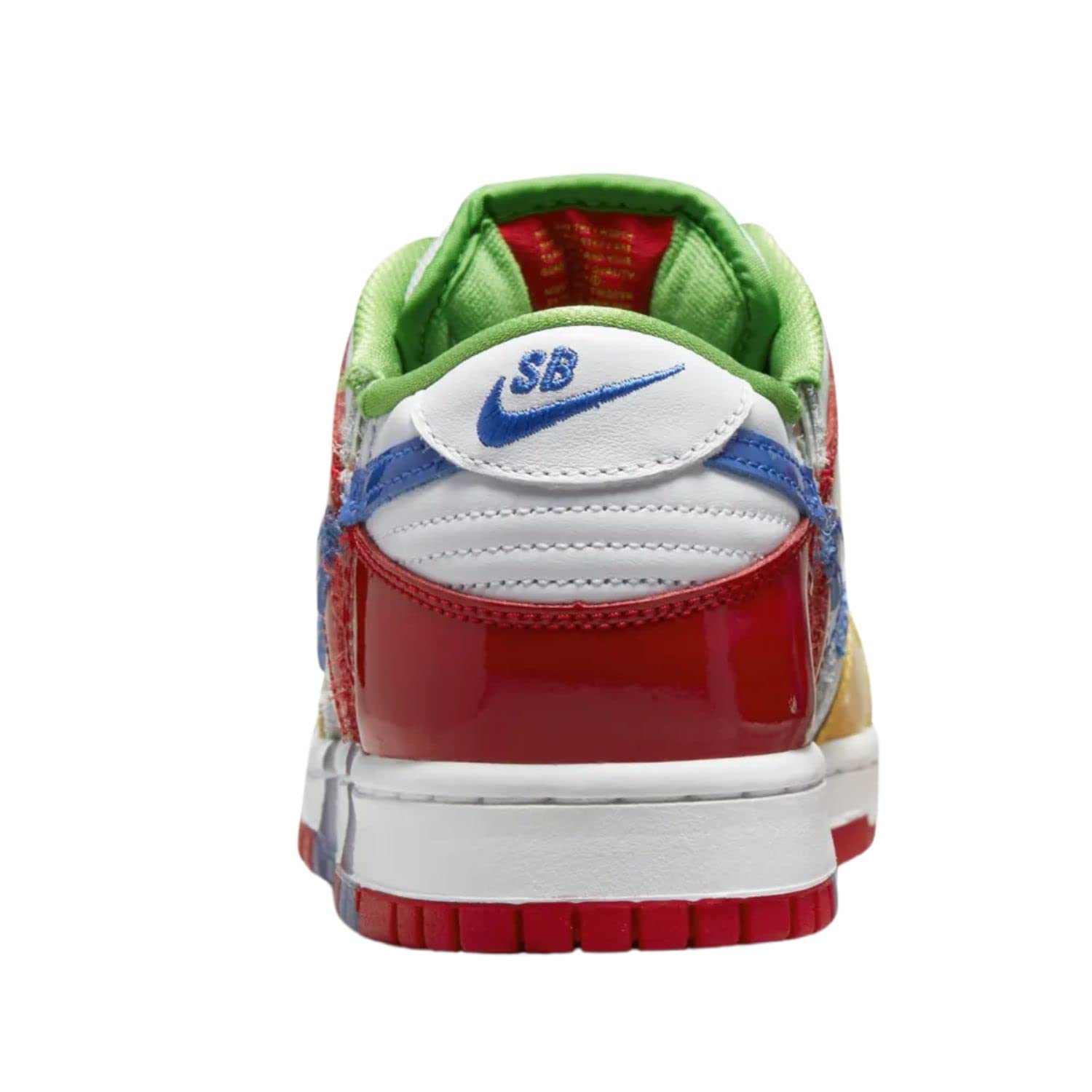 Nike Mens SB Dunk Low FD8777 100 Ebay-Sandy Bodecker-Size 11,White/Red-blue